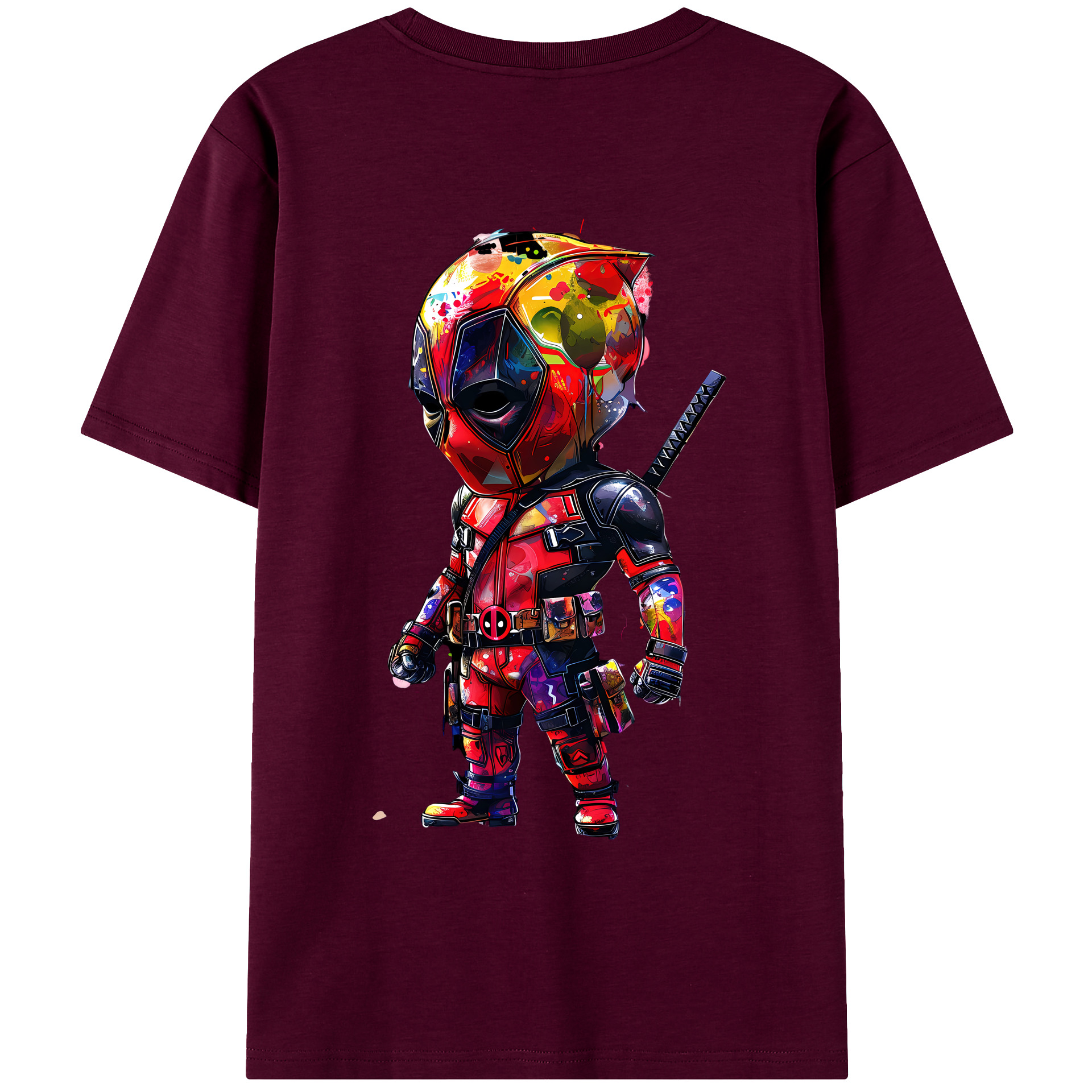 （画像用） Deadpool デッドプール レディース半袖Tシャツ(バックプリント)